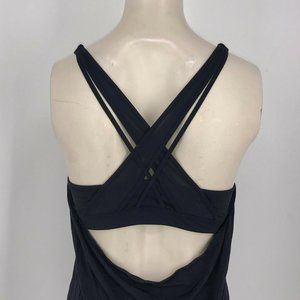 Athleta Blue Strappy-Back Yoga Top